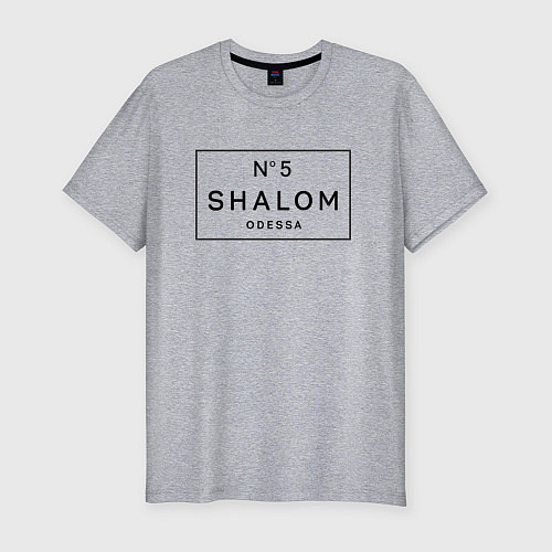 Мужская slim-футболка SHALOM / Меланж – фото 1