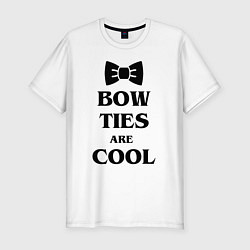 Футболка slim-fit Bow ties are cool, цвет: белый