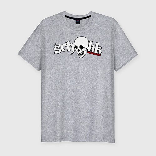 Мужская slim-футболка Schokk / Меланж – фото 1
