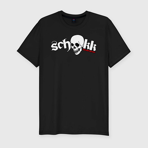 Мужская slim-футболка Schokk / Черный – фото 1