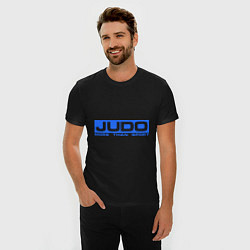 Футболка slim-fit Judo: More than sport, цвет: черный — фото 2