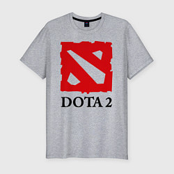 Мужская slim-футболка Dota 2: Logo