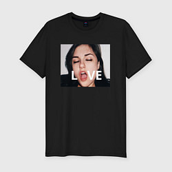 Футболка slim-fit Sasha Grey LOVE, цвет: черный