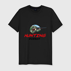 Футболка slim-fit Hunting Russia, цвет: черный