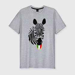 Футболка slim-fit Juventus Zebra, цвет: меланж