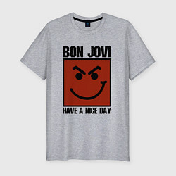 Футболка slim-fit Bon Jovi: Have a nice day, цвет: меланж