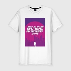 Футболка slim-fit Blade Runner 2049: Purple, цвет: белый
