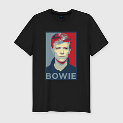 Футболка slim-fit Bowie Poster, цвет: черный