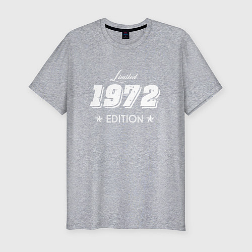 Мужская slim-футболка Limited Edition 1972 / Меланж – фото 1