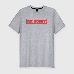 Футболка slim-fit MR ROBOT, цвет: меланж