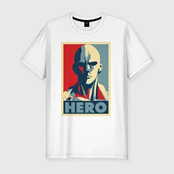 Футболка slim-fit Saitama Hero, цвет: белый