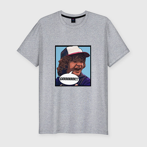 Мужская slim-футболка Очень странные дела / Меланж – фото 1