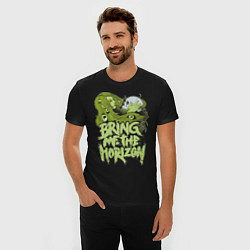 Футболка slim-fit Bring Me The Horizon: Green Girl, цвет: черный — фото 2