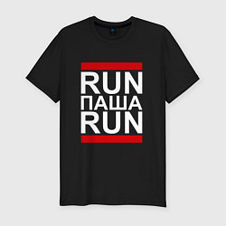 Футболка slim-fit Run Паша Run, цвет: черный