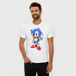 Футболка slim-fit Classic Sonic, цвет: белый — фото 2