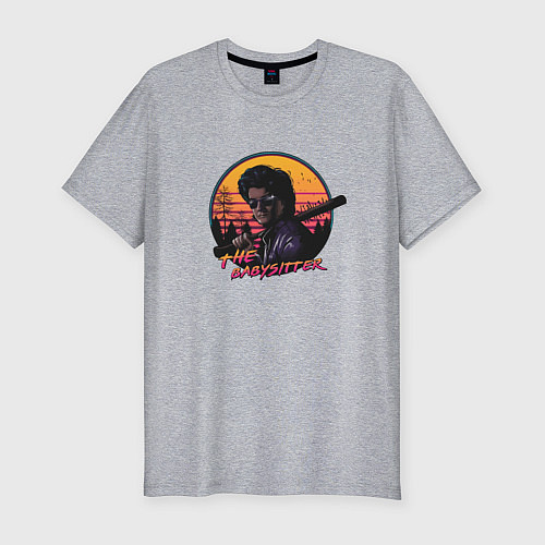 Мужская slim-футболка The BabySitter / Меланж – фото 1