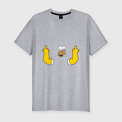 Футболка slim-fit Homer Fuck, цвет: меланж