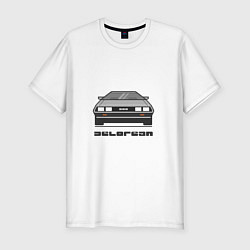 Футболка slim-fit DeLorean, цвет: белый