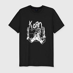 Футболка slim-fit Korn, цвет: черный