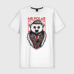 Футболка slim-fit Mr Polar, цвет: белый