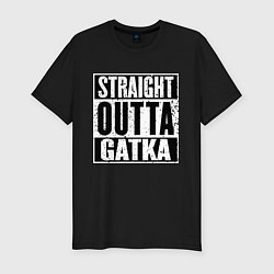 Футболка slim-fit Straight Outta Gatka, цвет: черный