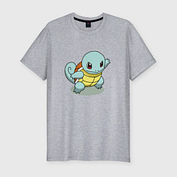 Футболка slim-fit Pokemon Squirtle, цвет: меланж