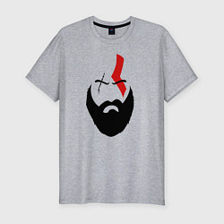 Футболка slim-fit God of War: Kratos Face, цвет: меланж