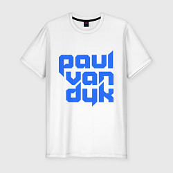 Футболка slim-fit Paul van Dyk: Filled, цвет: белый