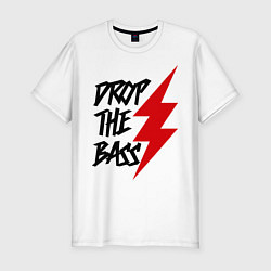 Футболка slim-fit Drop The Bass, цвет: белый