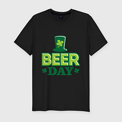 Футболка slim-fit Beer day, цвет: черный