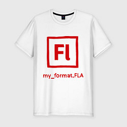 Футболка slim-fit Adobe Flash, цвет: белый