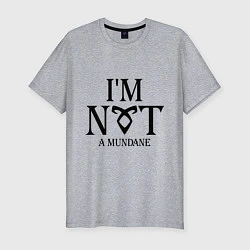 Футболка slim-fit I'm not a mundane, цвет: меланж