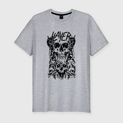 Футболка slim-fit Slayer Skulls, цвет: меланж