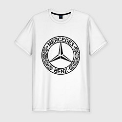 Футболка slim-fit Mercedes-Benz, цвет: белый