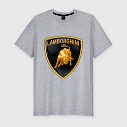Футболка slim-fit Lamborghini logo, цвет: меланж