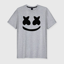 Футболка slim-fit Marshmello, цвет: меланж