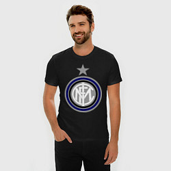Футболка slim-fit Inter FC, цвет: черный — фото 2