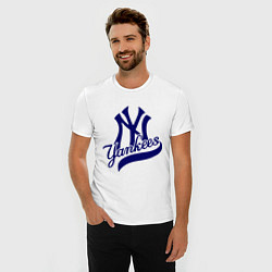 Футболка slim-fit NY - Yankees, цвет: белый — фото 2