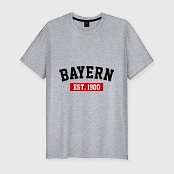 Футболка slim-fit FC Bayern Est. 1900, цвет: меланж