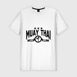 Футболка slim-fit Muay thai boxing, цвет: белый