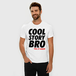 Футболка slim-fit Cool Story Bro, цвет: белый — фото 2