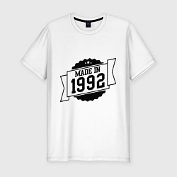 Футболка slim-fit Made in 1992, цвет: белый