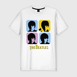 Футболка slim-fit The Beatles: pop-art, цвет: белый