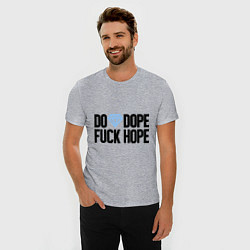 Футболка slim-fit Do Dope Fuck Hope, цвет: меланж — фото 2