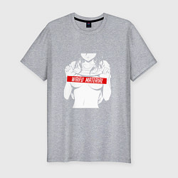 Футболка slim-fit WAIFU MATERIAL, цвет: меланж