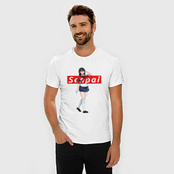 Футболка slim-fit Senpai Kawai, цвет: белый — фото 2