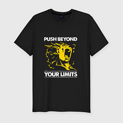 Футболка slim-fit Push Beyond Your Limits, цвет: черный