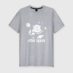 Футболка slim-fit Otter Space, цвет: меланж