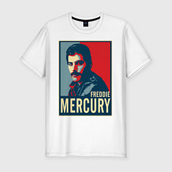 Футболка slim-fit Freddie Mercury, цвет: белый