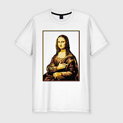 Футболка slim-fit Fuck from Mona Lisa, цвет: белый